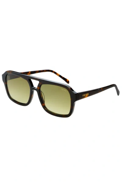 Freyrs Eyewear Havana Aviator Sunglasses In Brown