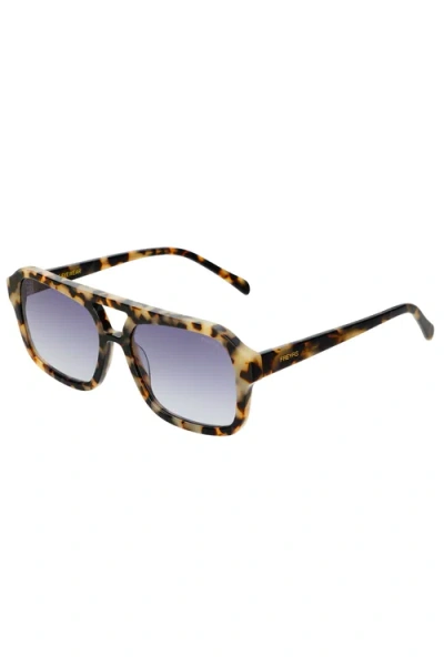 Freyrs Eyewear Havana Aviator Sunglasses In Brown