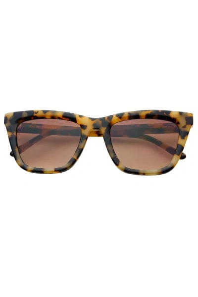 Freyrs Eyewear Lucy Square Sunglasses In Brown