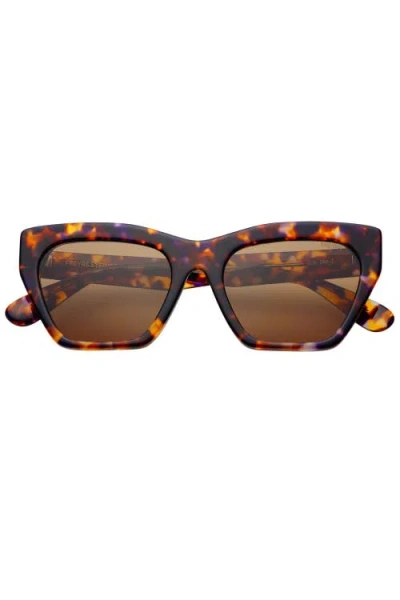 Freyrs Eyewear Gia Cat Eye Sunglasses In Brown