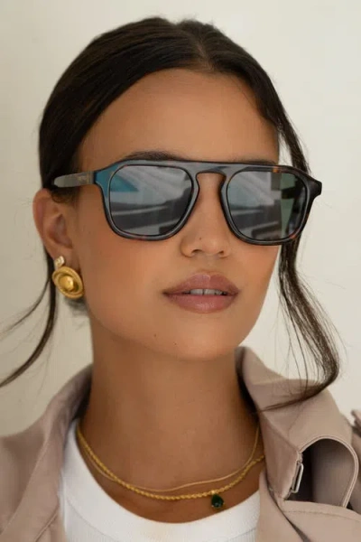 Freyrs Eyewear Addison Aviator Sunglasses In Brown