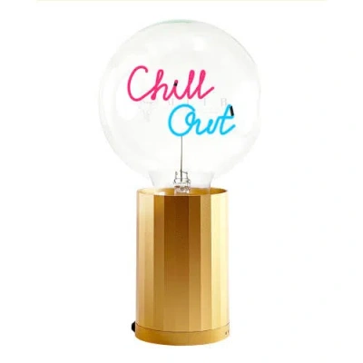 Mitb Chill Out Portable Table Lamp In Gold
