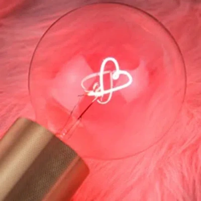 Mitb Heart Portable Table Lamp In Yellow