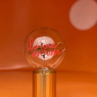 Mitb La Vie En Rose Portable Table Lamp In Gold