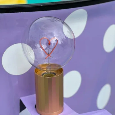 Mitb Heart Portable Table Lamp In Yellow