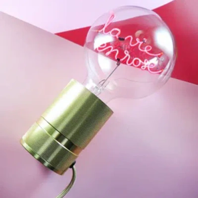 Mitb La Vie En Rose Portable Table Lamp In Blue