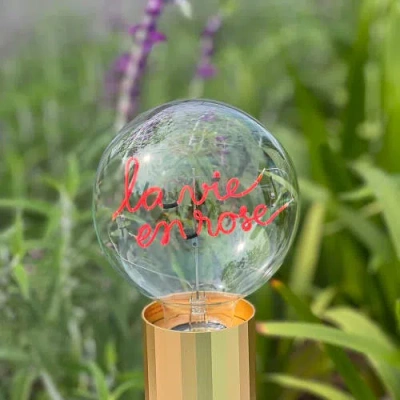 Mitb La Vie En Rose Portable Table Lamp In Blue