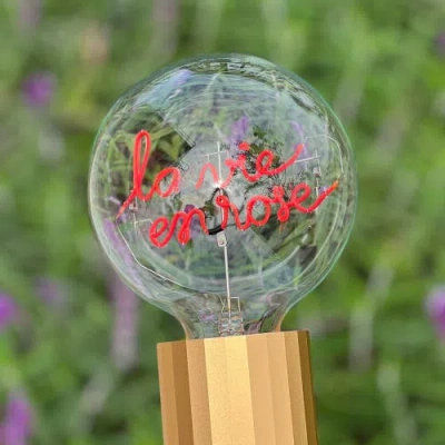 Mitb La Vie En Rose Portable Table Lamp In Black