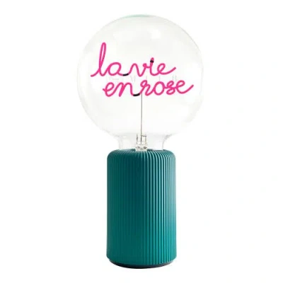 Mitb La Vie En Rose Portable Table Lamp In Green