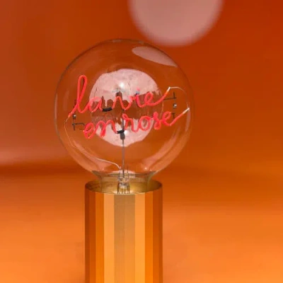 Mitb La Vie En Rose Portable Table Lamp In Green