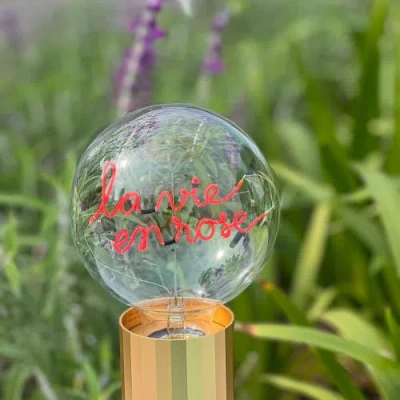 Mitb La Vie En Rose Portable Table Lamp In Green