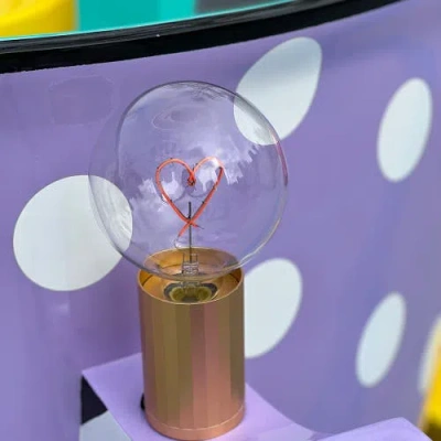 Mitb Heart Portable Table Lamp In Blue