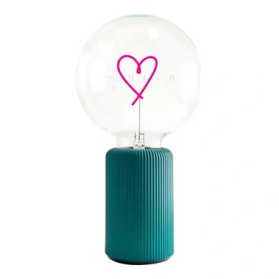 Mitb Heart Portable Table Lamp In Green