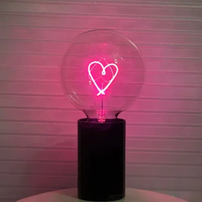 Mitb Heart Portable Table Lamp In Blue