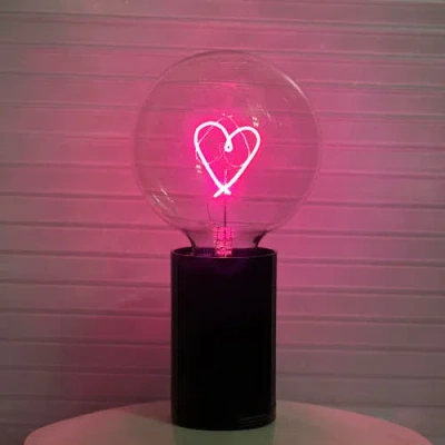 Mitb Heart Portable Table Lamp In Green