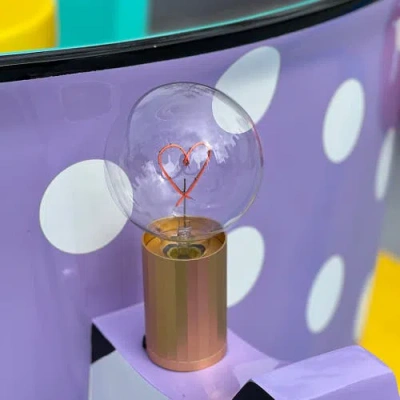 Mitb Heart Portable Table Lamp In Pink