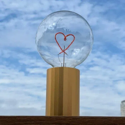 Mitb Heart Portable Table Lamp In Green