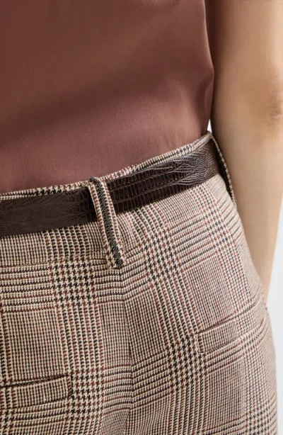 Brunello Cucinelli Square Cigarette Trousers In Brown