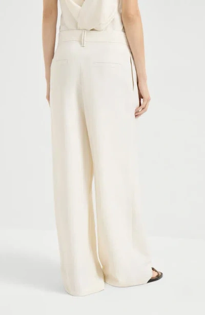 Brunello Cucinelli Sartorial Wrap Trousers In Neutral
