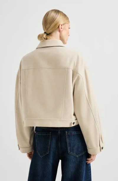 Brunello Cucinelli Lightweight Cloth Outerwear Jacket In Neutral