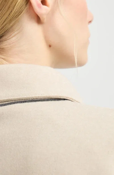 Brunello Cucinelli Lightweight Cloth Outerwear Jacket In Neutral