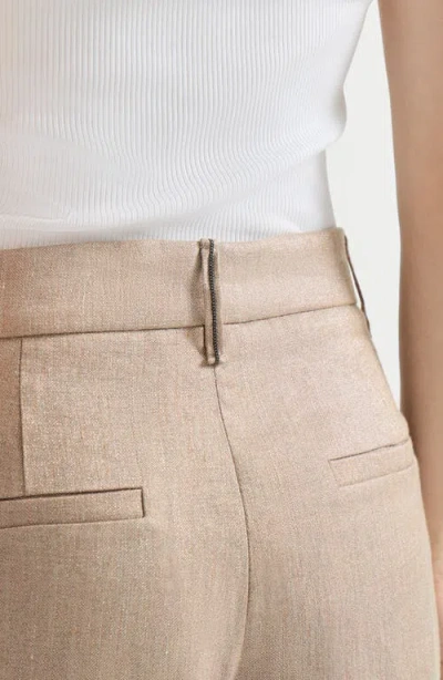 Brunello Cucinelli Loose Pleated Trousers In Pink