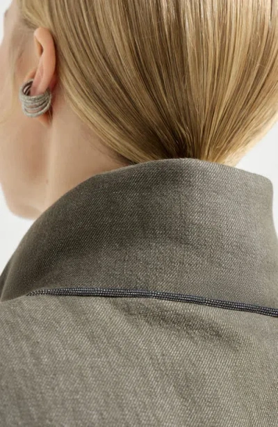 Brunello Cucinelli Twill-weave-fabric Vest In Green