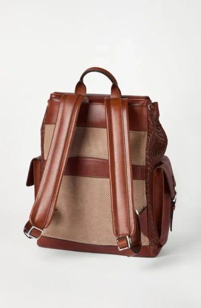 Brunello Cucinelli Braided-detail Leather Backpack In Brown