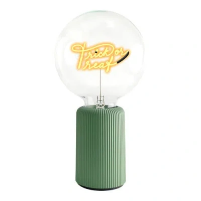 Mitb Trick Or Treat Portable Table Lamp In Green