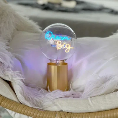 Mitb Dream Big Portable Table Lamp In Pink