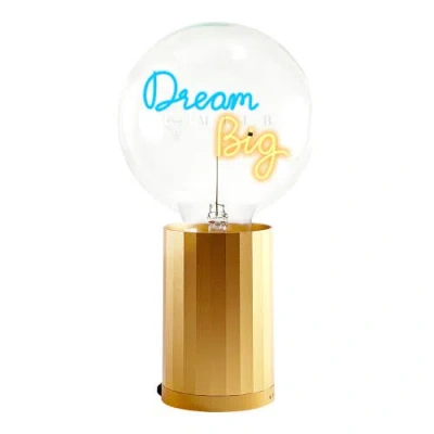 Mitb Dream Big Portable Table Lamp In Gold