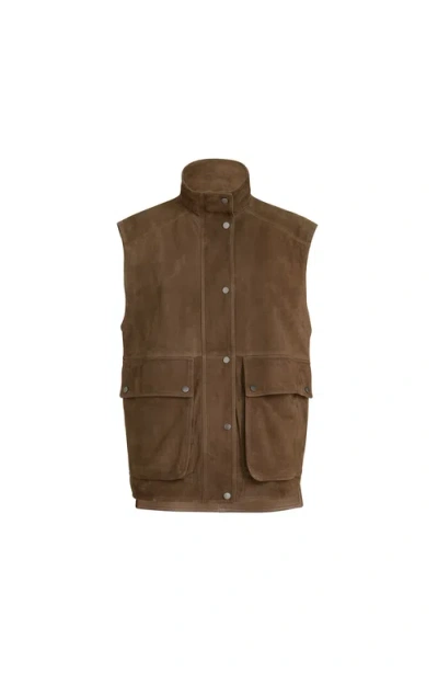 Brunello Cucinelli Monili-detail Front-pocket Vest In Brown