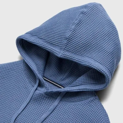 Surfside Supply Co. Ivan Waffle Thermal Hoodie In Blue