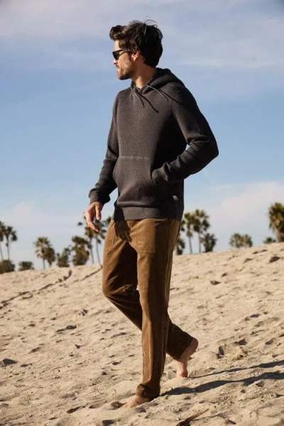 Surfside Supply Co. Ivan Waffle Thermal Hoodie In Gray