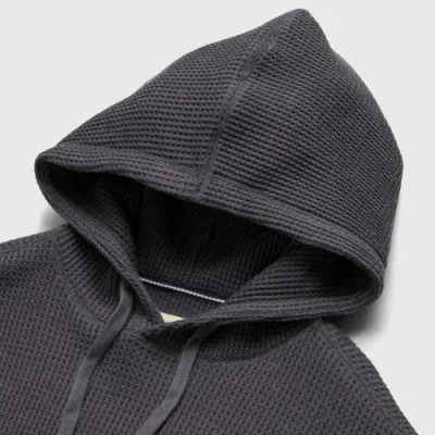 Surfside Supply Co. Ivan Waffle Thermal Hoodie In Gray