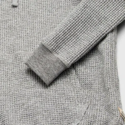 Surfside Supply Co. Ivan Waffle Thermal Hoodie In Gray