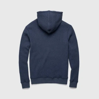 Surfside Supply Co. Ivan Waffle Thermal Hoodie In Blue