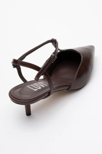 Prologue Shoes Asher Pointed Toe Slingback Pump In Multi