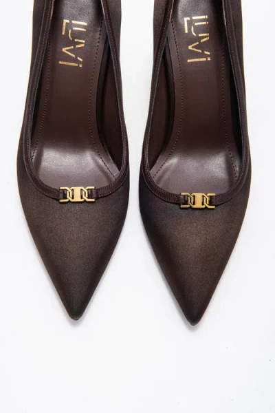 Prologue Shoes Milos Buckle Pointed Toe Pump In Animal Print