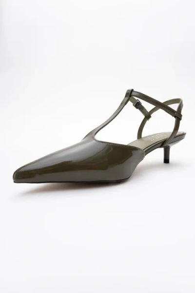 Prologue Shoes Asher Pointed Toe Slingback Pump In Black