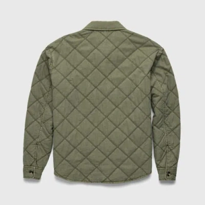 Surfside Supply Co. Lennon Quilted Shirt Jacket In Green