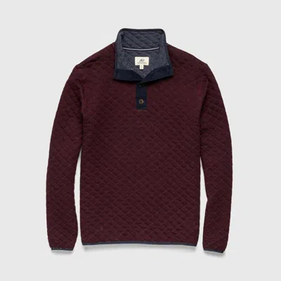 Surfside Supply Co. Ken Quilted Button Mock Neck Sweater