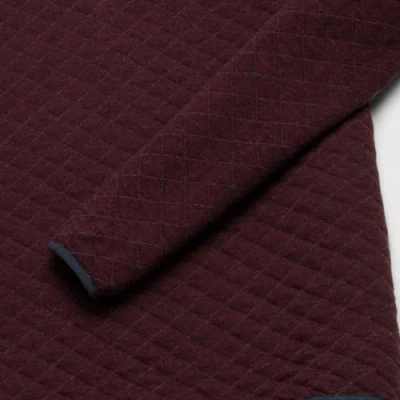 Surfside Supply Co. Ken Quilted Button Mock Neck Sweater