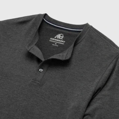 Surfside Supply Co. Sean Ultra Soft Classic Henley In Gray