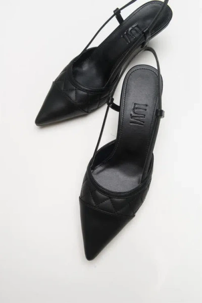 Prologue Shoes Point Pointed Toe Slingback Pump In Black