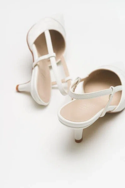 Prologue Shoes Point Pointed Toe Slingback Pump In White