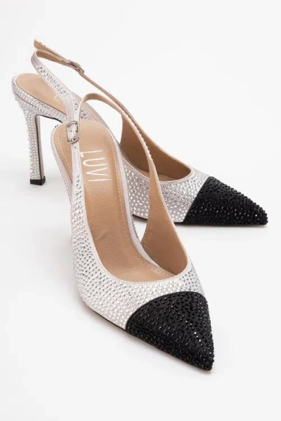 Prologue Shoes London Embellished Pointed Toe Pump In Nude