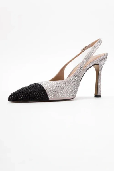 Prologue Shoes London Embellished Pointed Toe Pump In Nude