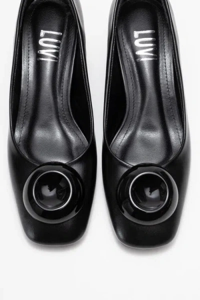 Prologue Shoes Mila Buckle Square Toe Block Heel Pump In Multi