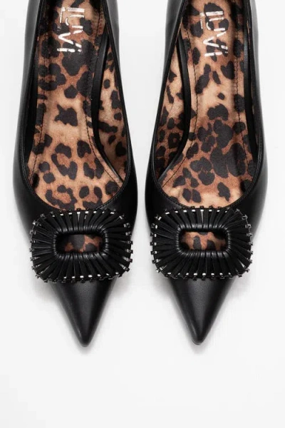 Prologue Shoes Great Buckle Pointed Toe Pump In Multi